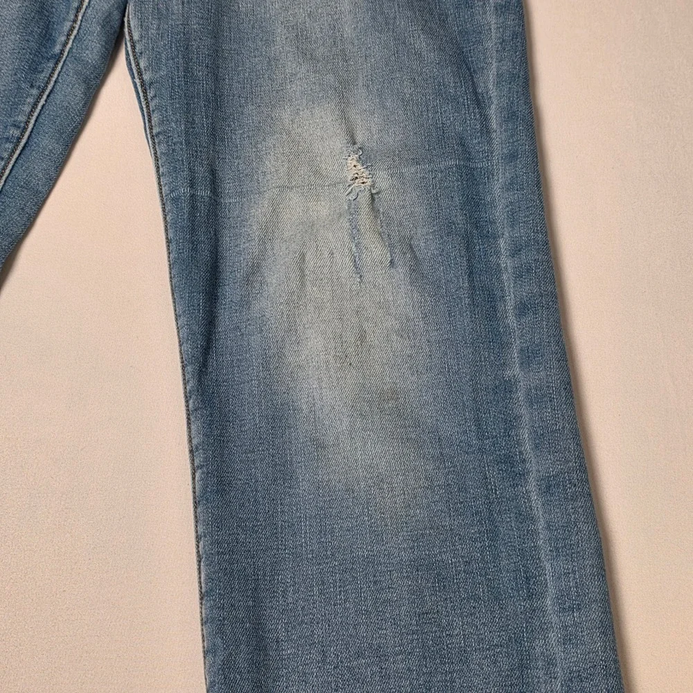 OshKosh B'gosh‎ Jeans Boys Size 14 Blue Straight Leg Distressed Stretch